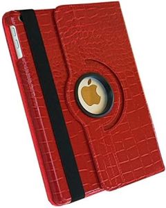 case for iPad Pro 12.9 inch 6th /5th Generation Model A2378/A2379/A2461/A2462 with 360 Rotating Stand Auto Sleep/Wake Also Fit iPad Pro 12.9 4th/3rd Gen Red