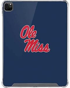 Skinit Clear Tablet Case Compatible with iPad Pro 12.9in (2021) - Officially Licensed Rebels Ole Miss Design