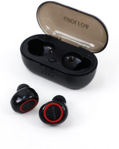 Groleoa Wireless Earbuds Bluetooth 5.3 Headphones - Up to 12Hrs Playtime, Deep Bass, Waterproof & Ergonomic Design