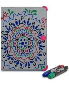 MarBlue Graffiti Case for iPad Air - Grey/Pink (AJGR14)